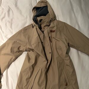 Columbia Men's Beige Hooded Raincoat